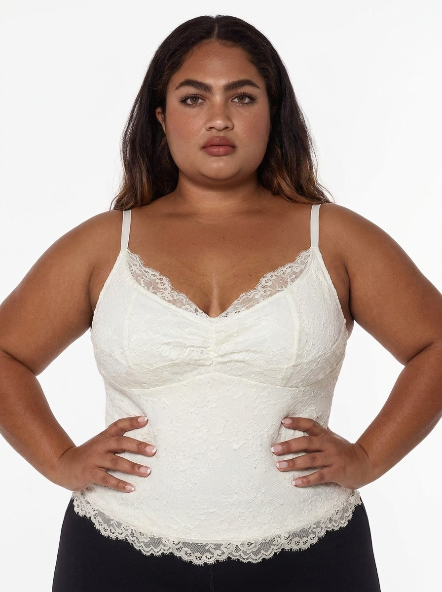 Shapewear Lace Contouring Camisole - White