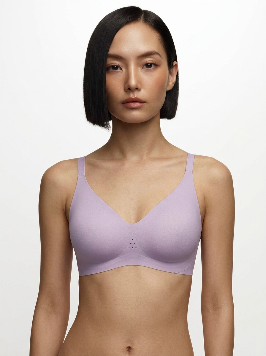 Seamless Airy Comfort Jelly Bra - Purple