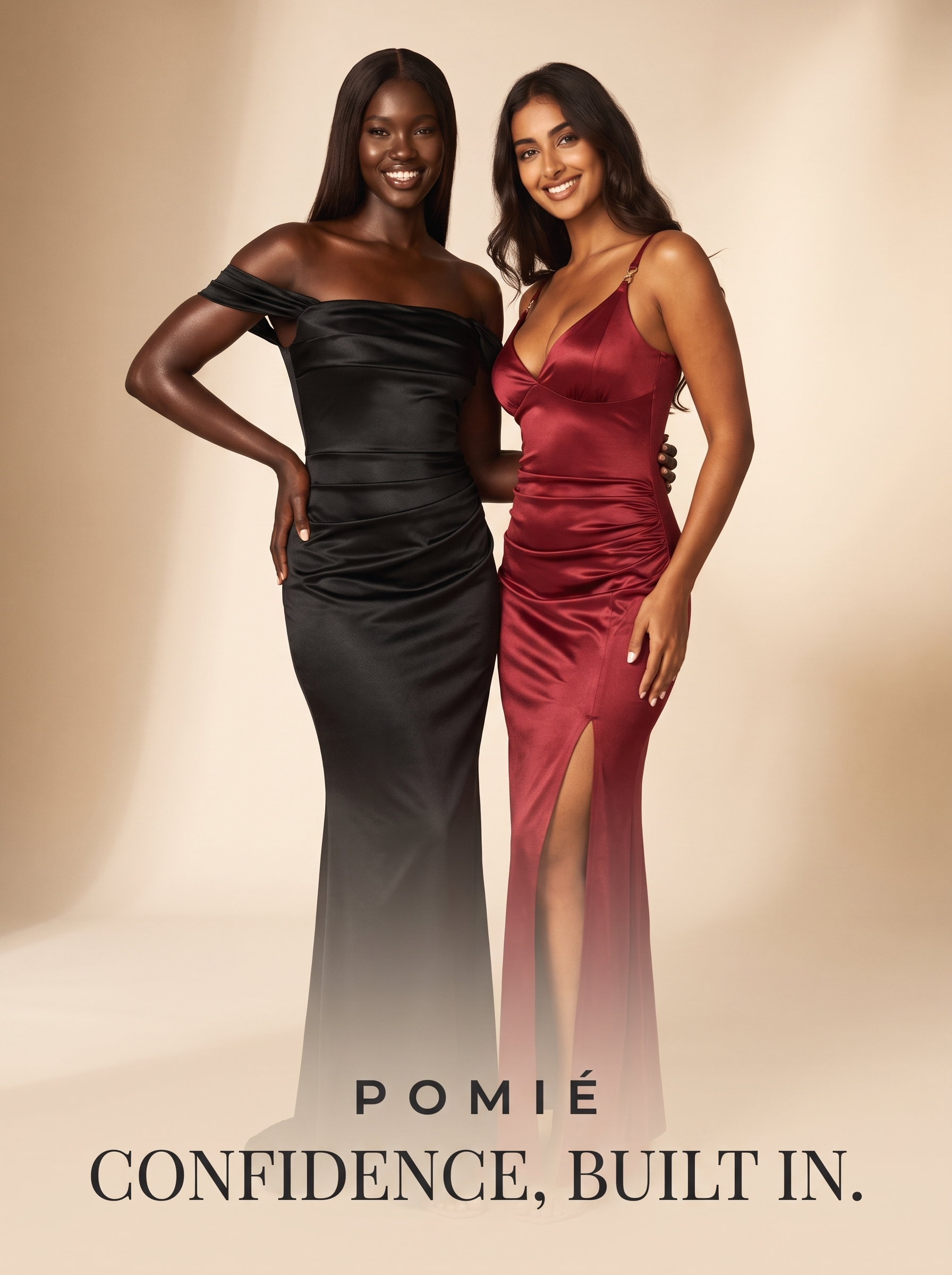 POMIÉ hero banner mobile — Confidence, Built In